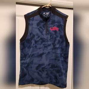 Adidas Men's USA Golf Vest Medium